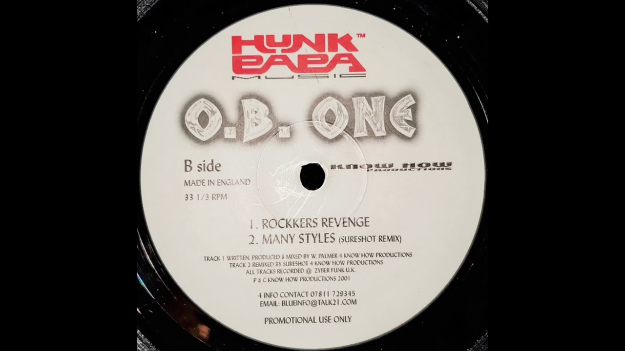 O.B. One - Many Styles (Sureshot Remix)