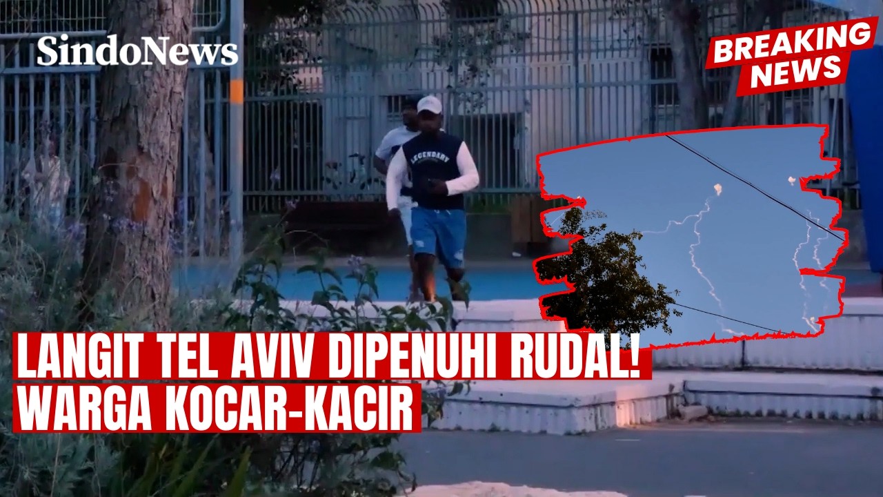 Langit Tel Aviv Dipenuhi Rudal! Pertahanan Udara Israel Cegat Serangan Balistik Iran | Breaking News