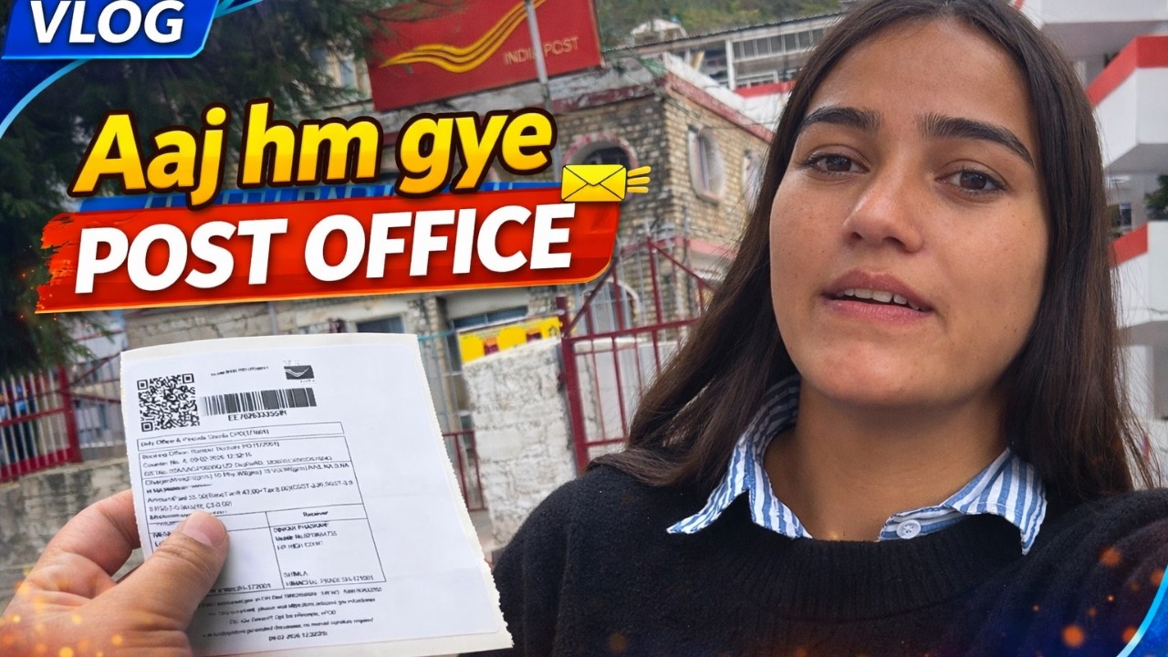 Aaj Hum Post Office Gye || Life With Indu || Vlog
