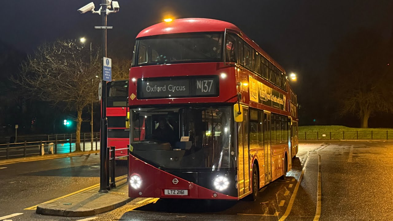 Full Route Visual | Route N137 | Crystal Palace to Oxford Circus | LT154 LTZ2154