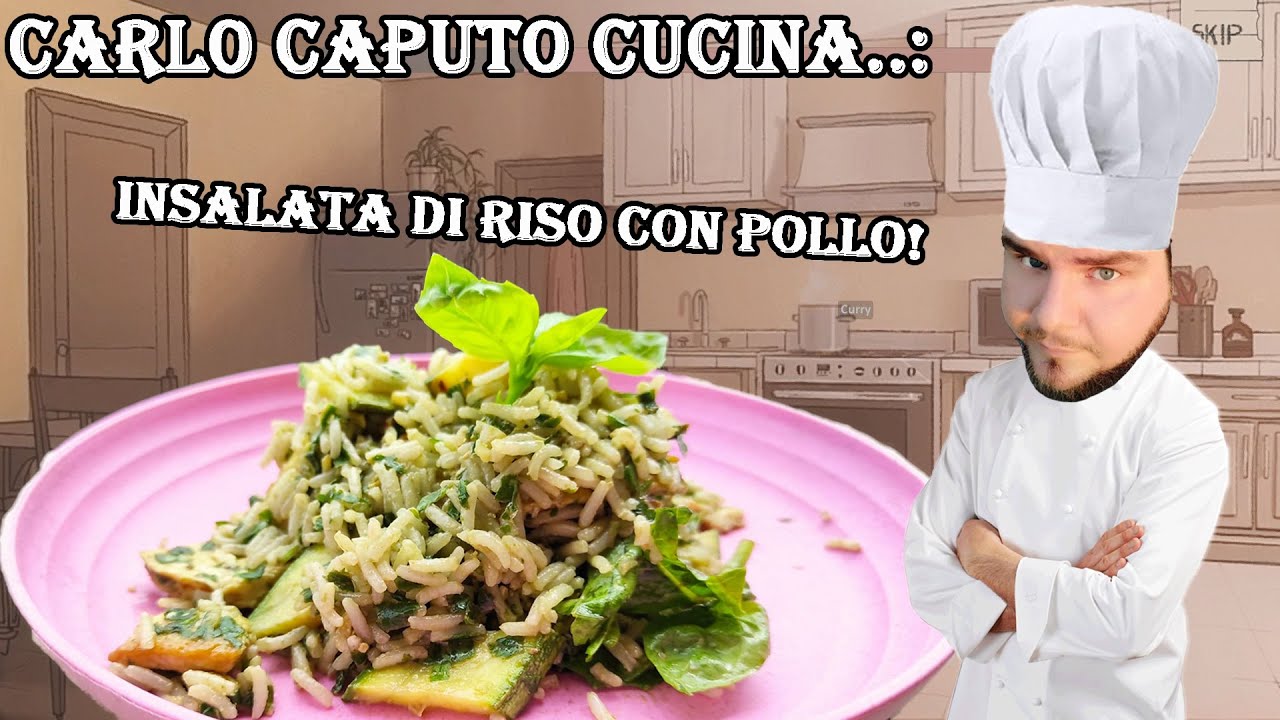 INSALATA DI RISO CON PESTO DI BASILICO E POLLO - ricette per la dieta