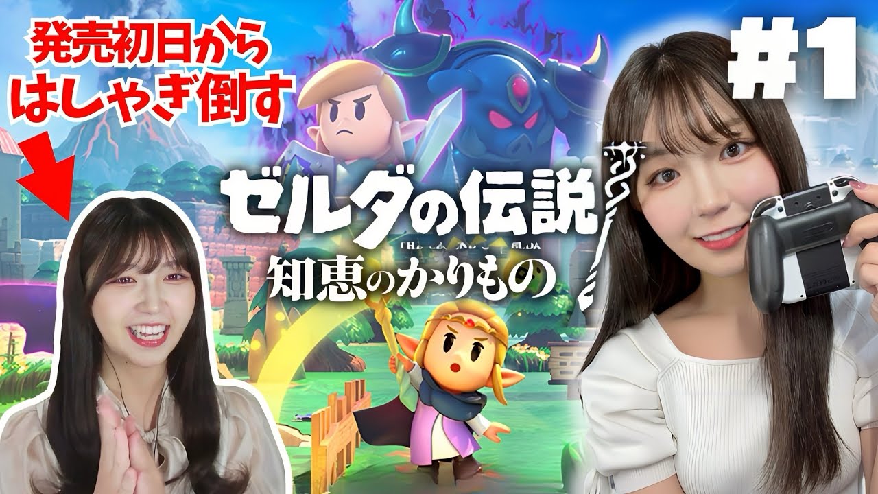 知恵のかりものが期待を超えて楽しすぎた #1【ゼルダの伝説 知恵のかりもの】【顔出し実況プレイ】