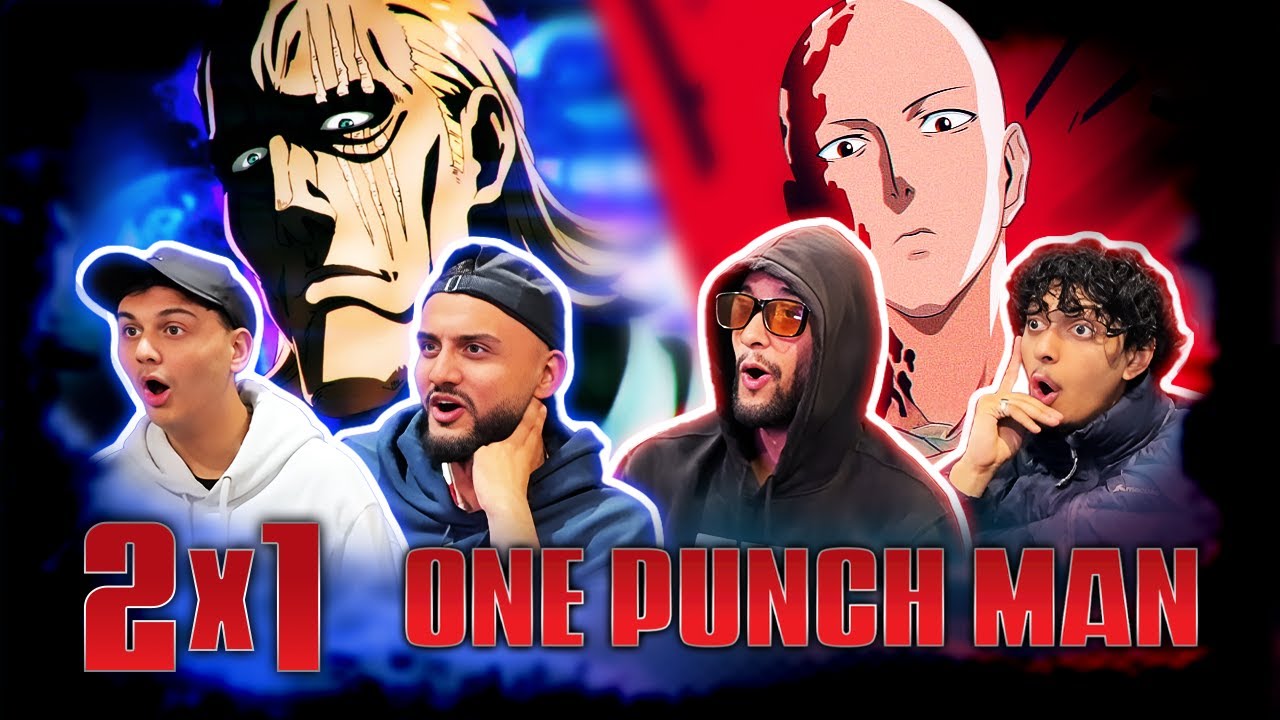 KING...THE STRONGEST HERO?!! 👑😭 | BROTHERS watch One Punch Man 2x1 