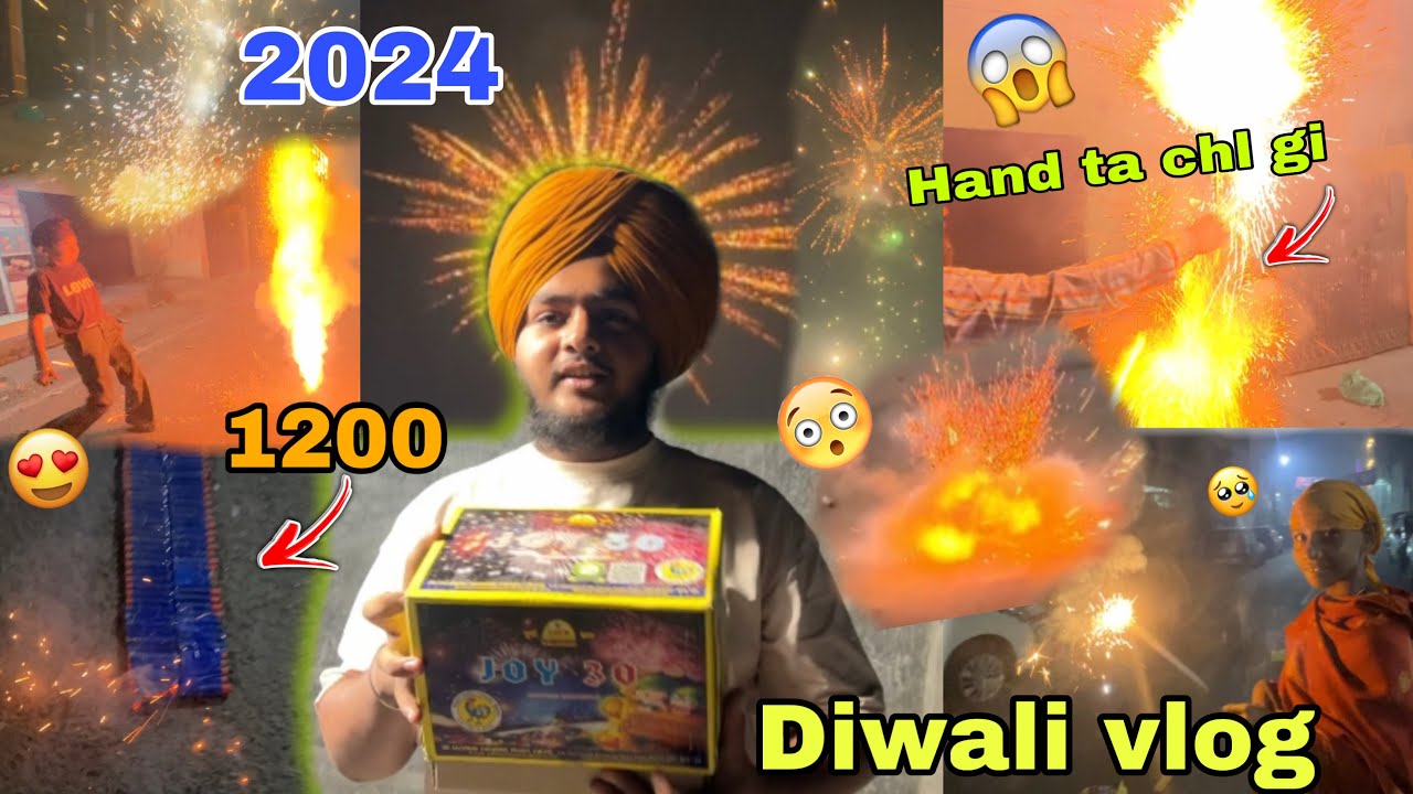 Diwali Vlog 2024 😍 1200 Rockets 😱 Bijli Fire Crackers,Sky Shots, Helicopter ,Diwali Stash  🤩