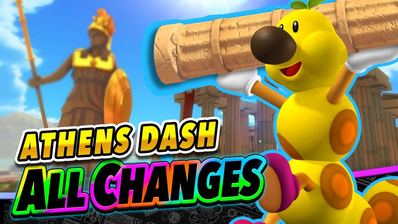 Columns Collapse?! All Changes in Athens Dash! | Tour VS Mario Kart 8 ANALYSIS