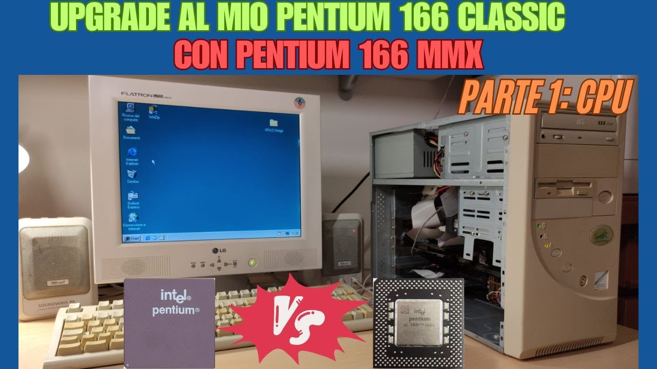 Intel Pentium 166 CLASSIC upgrade con 166 MMX - recensione e TEST