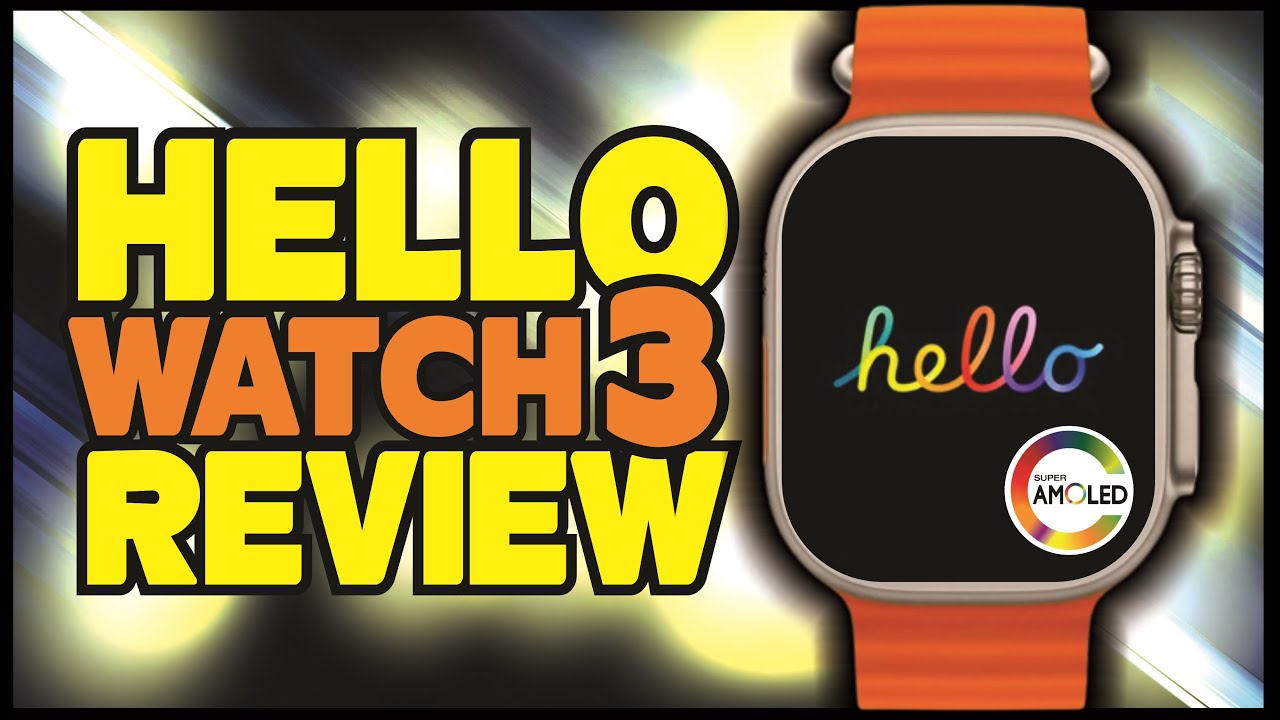 Smartwatch HELLO WATCH 3 em Mãos! 4GB de Memória e TELA AMOLED esse é TOP