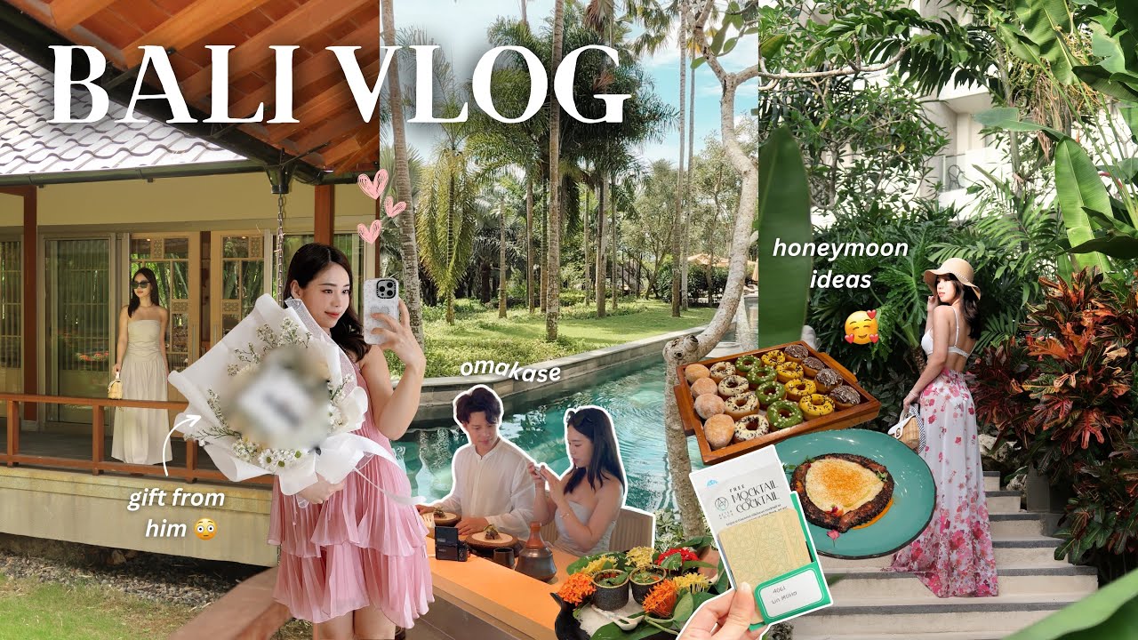 Bali Vlog 🇮🇩 romantic dates, places for honeymoon in Jimbaran ❤️
