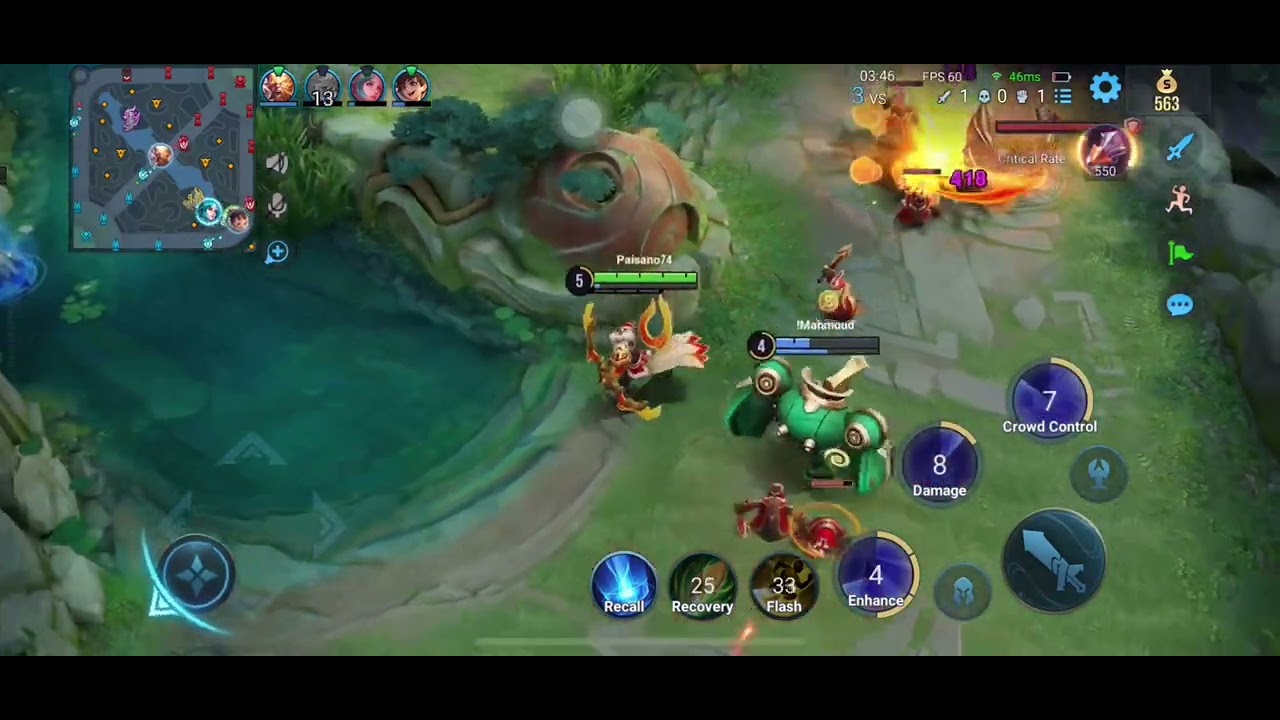 Hou yi rotation farm lane clash gank