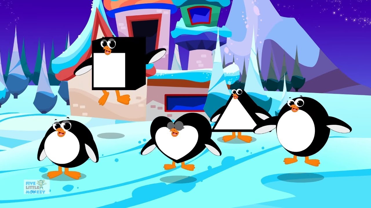 Five little Penguins | Nursery Rhymes Songs | Baby Rhyme