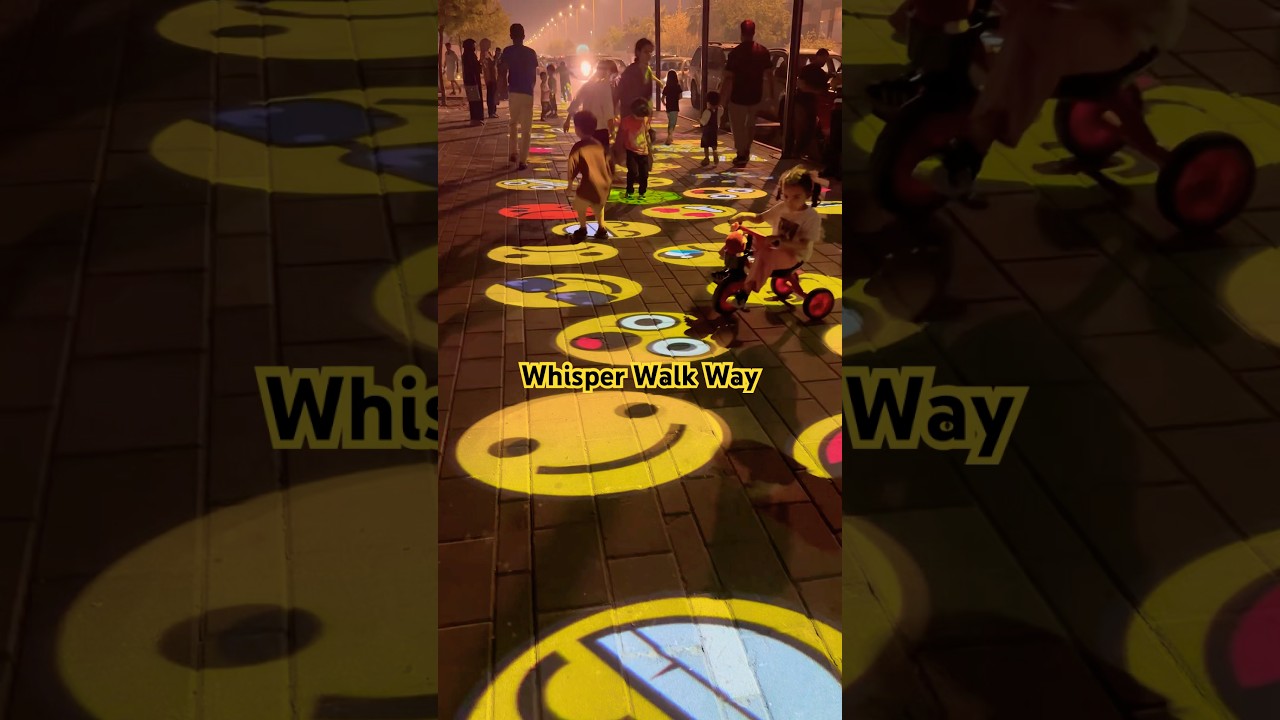 Whisper walk way Dammam for kids,free  #youtubeshorts #saudiarabia #dammam #fun #kids #games