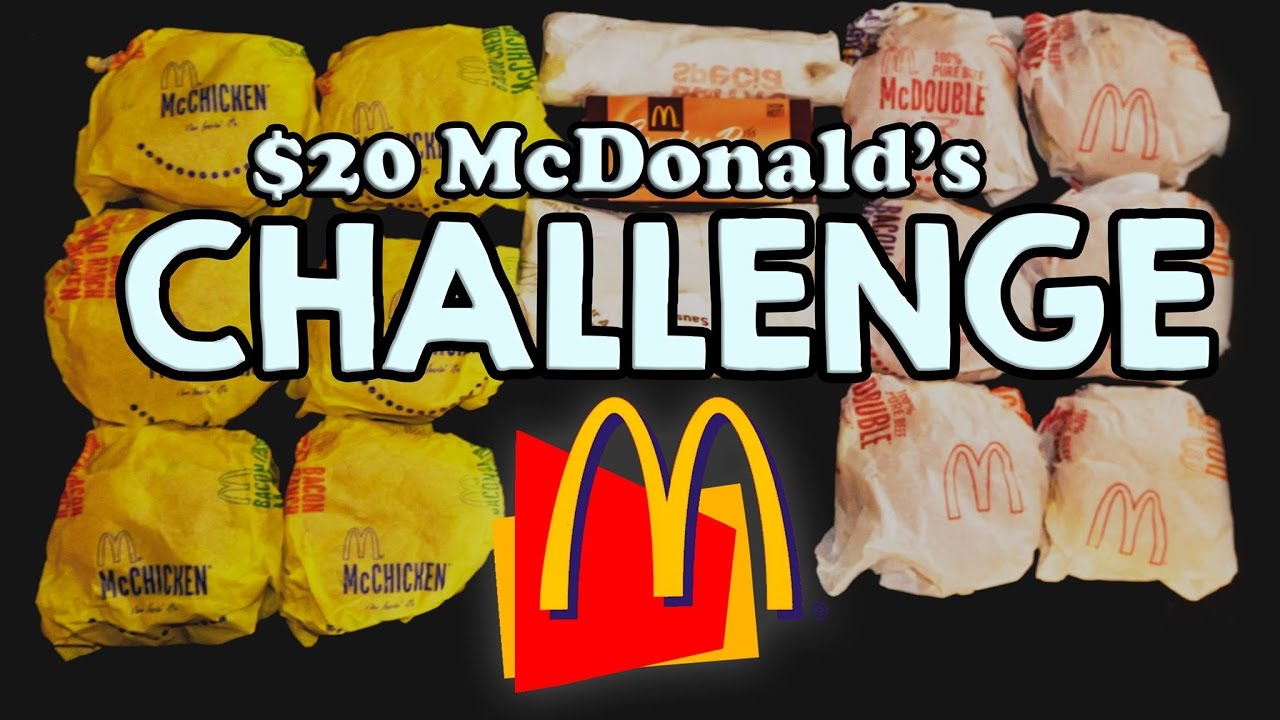 MCDONALD'S $20 VALUE MENU CHALLENGE!!