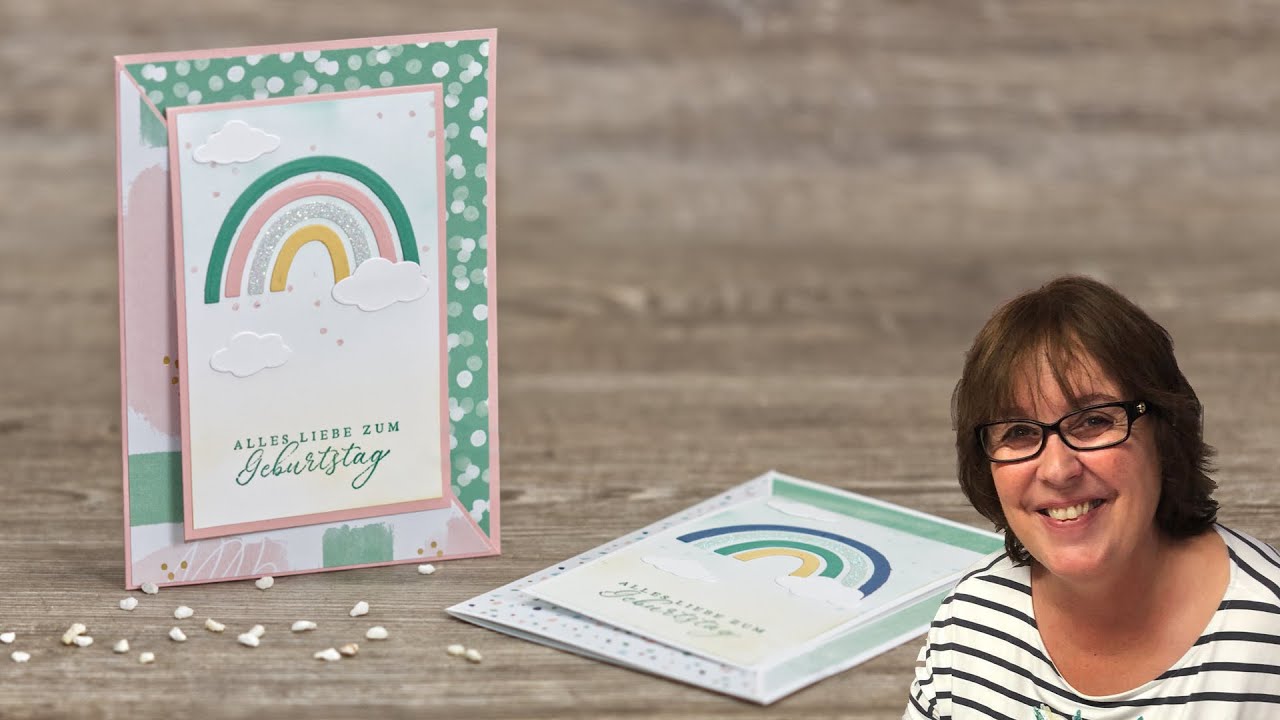 Pfiffige Fun Fold Card mit Geldfach・Kartenidee mit dem Produktpaket Farbenfrohe Freude・Stampin&rsquo; Up!