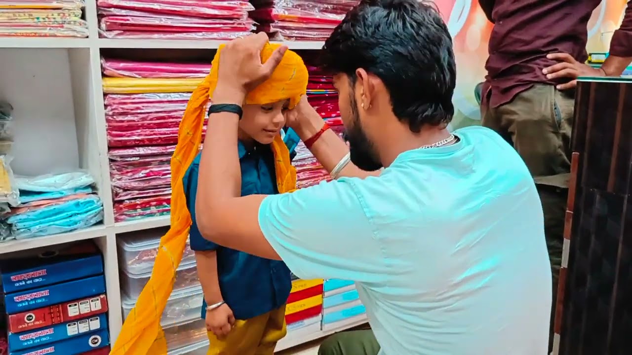 बच्चे के साफा बांधना सिखे मिनटों में