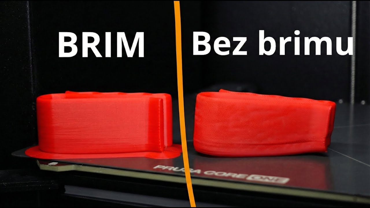 Druk odkleja się od stołu? 🛡️ Jak ustawić BRIM i zatrzymać Warping! | Poradnik