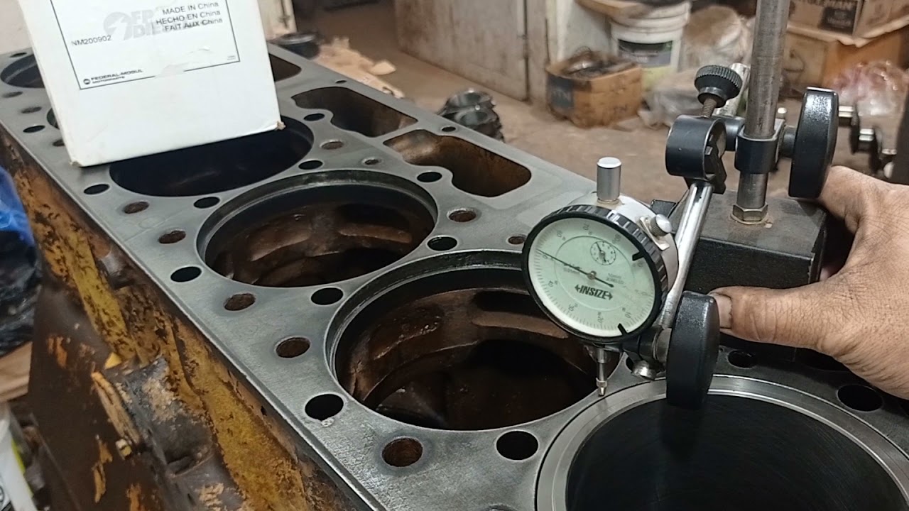 Medir altura de camisa motor 3306 CAT