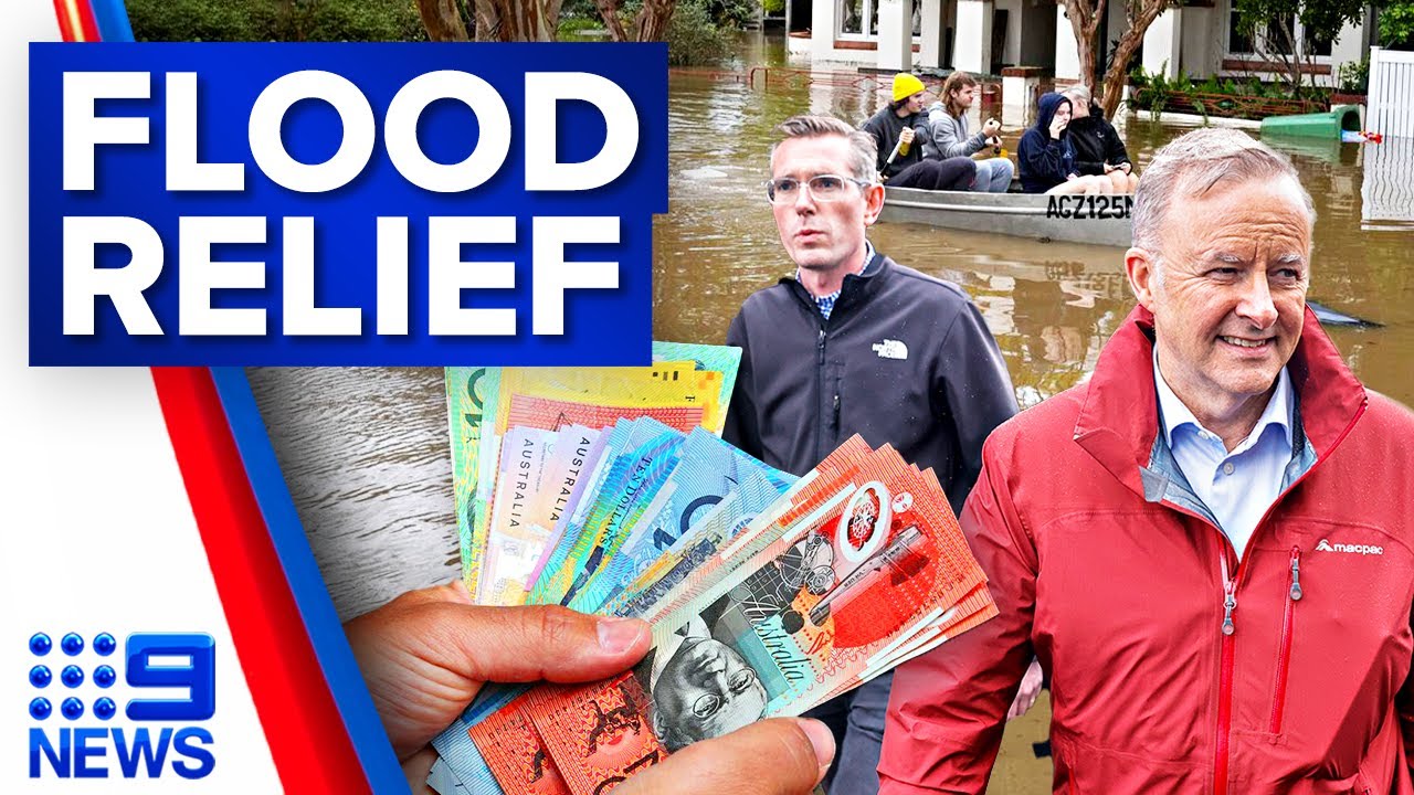 PM announces flood relief payments from tomorrow as he visits affected regions | 9 News Australia