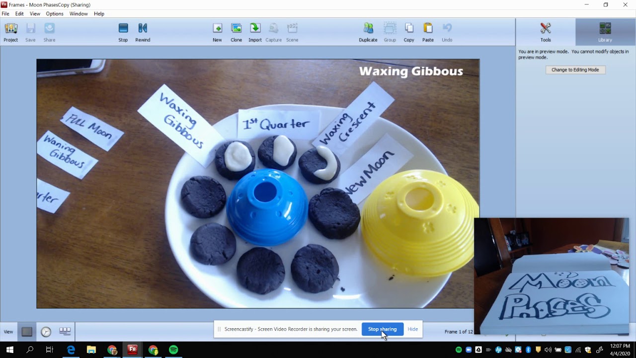 Edible Moon Phase Project