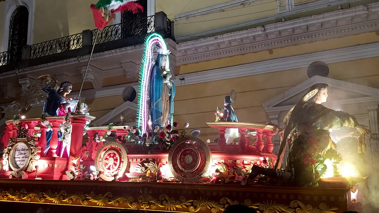 Procesión Sma. Virgen de Guadalupe, Quetzaltenango.