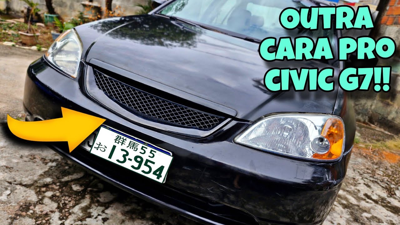 Coloquei grade comeia no meu Civic G7!!