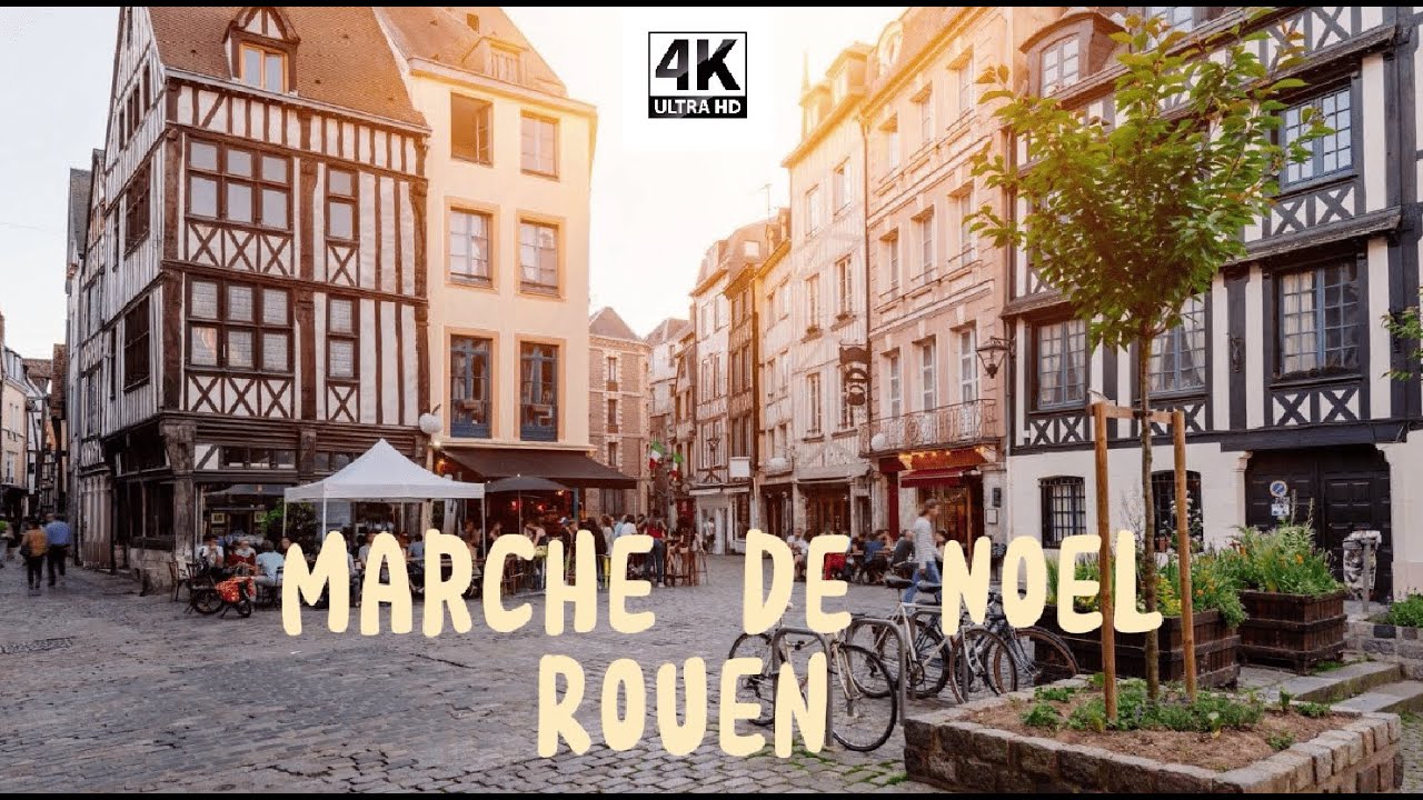 Magical Christmas Night Walk in Rouen 🎄✨Rouen pendant la saison de Noël ! 🎅
