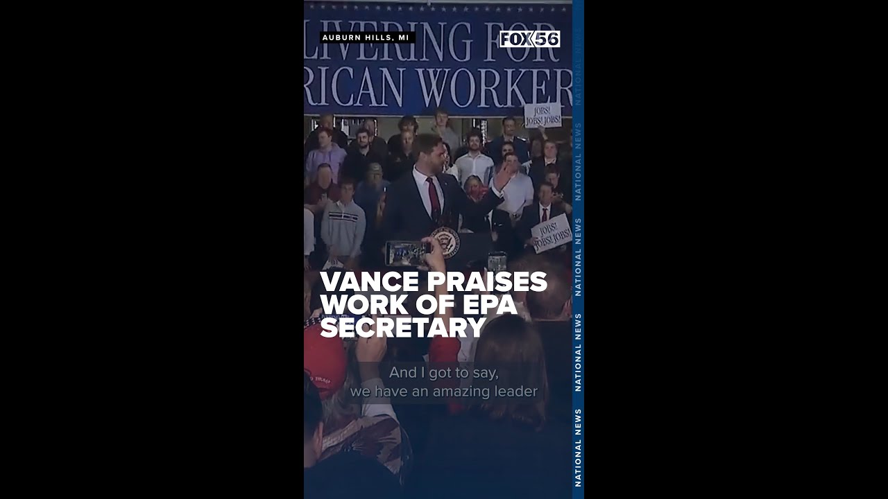 Vice President JD Vance praises work of EPA Secretary Lee Zeldin