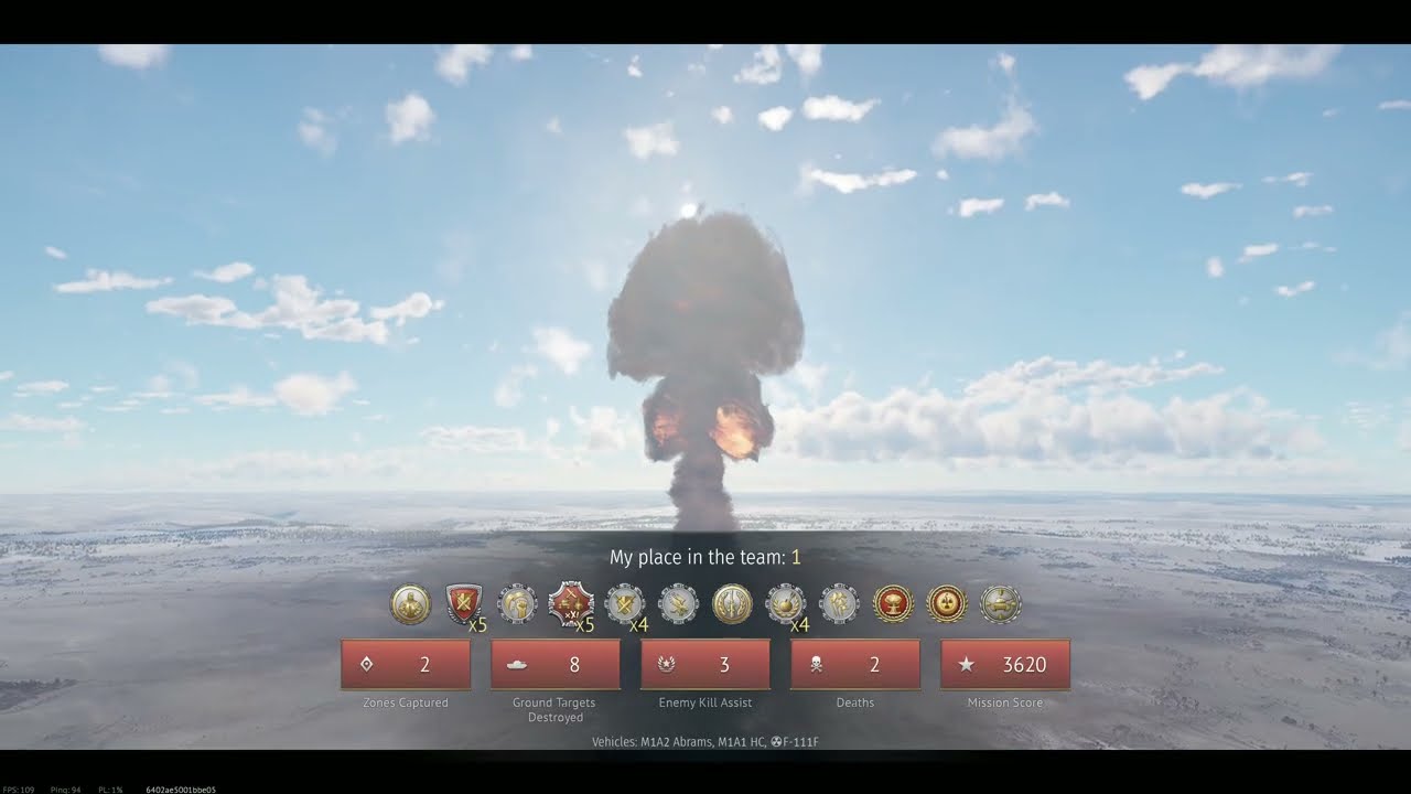 War Thunder 2nd Nuke gameplay!