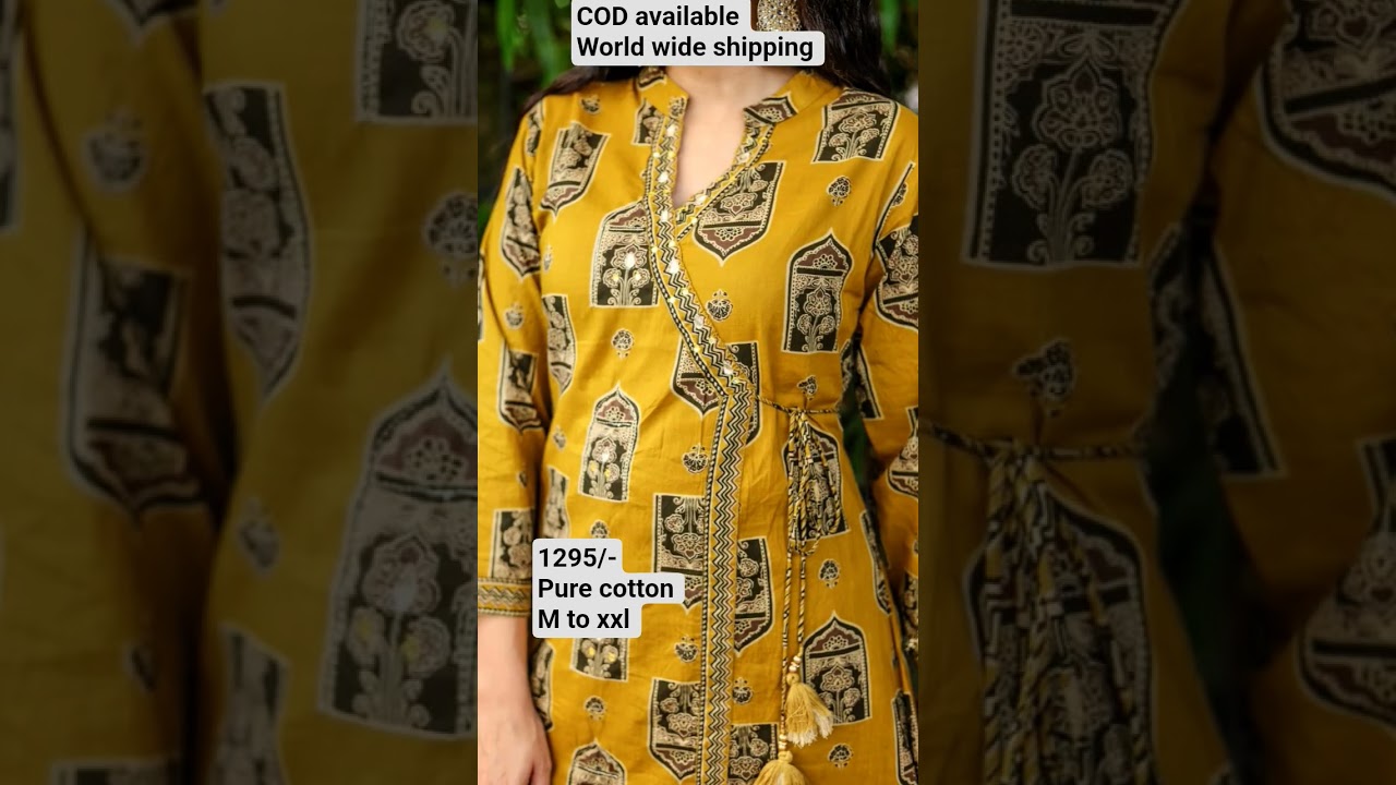 Jaipur pure cotton kurti pant dupatta
