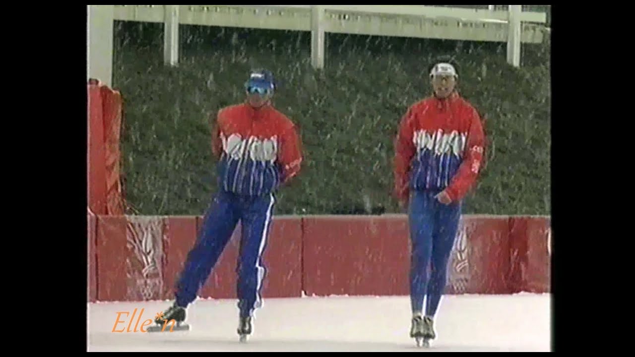 Winter Olympic Games Albertville 1992 - interview Loef, Van Velde, De Vegt (1000 m)