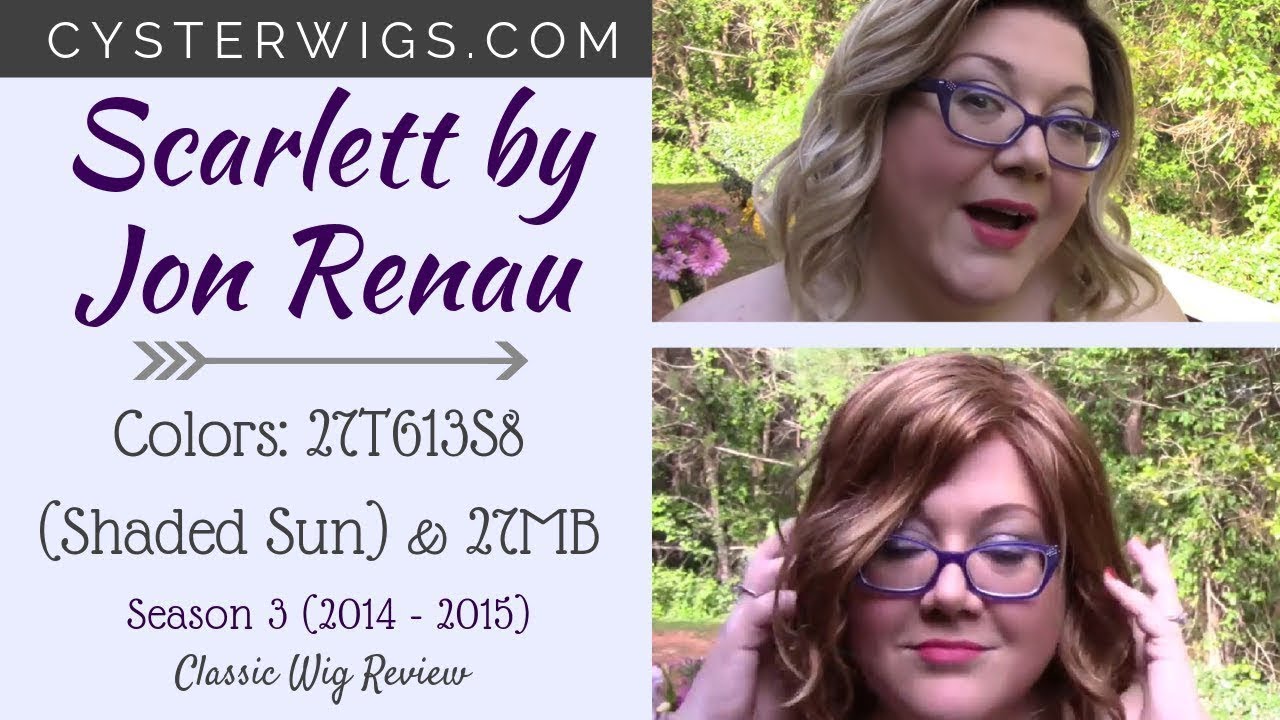 CysterWigs Wig Review: Scarlett by Jon Renau, Colors: 27T613S8 (Shaded Sun) & 27MB [S3E190 2015]