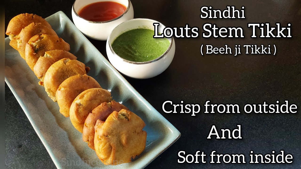 Lotus Stem Tikki by sindhicuisine / Kamal Kakdi Pattice / Beeh ji Tikki / Sindhi Appetizer