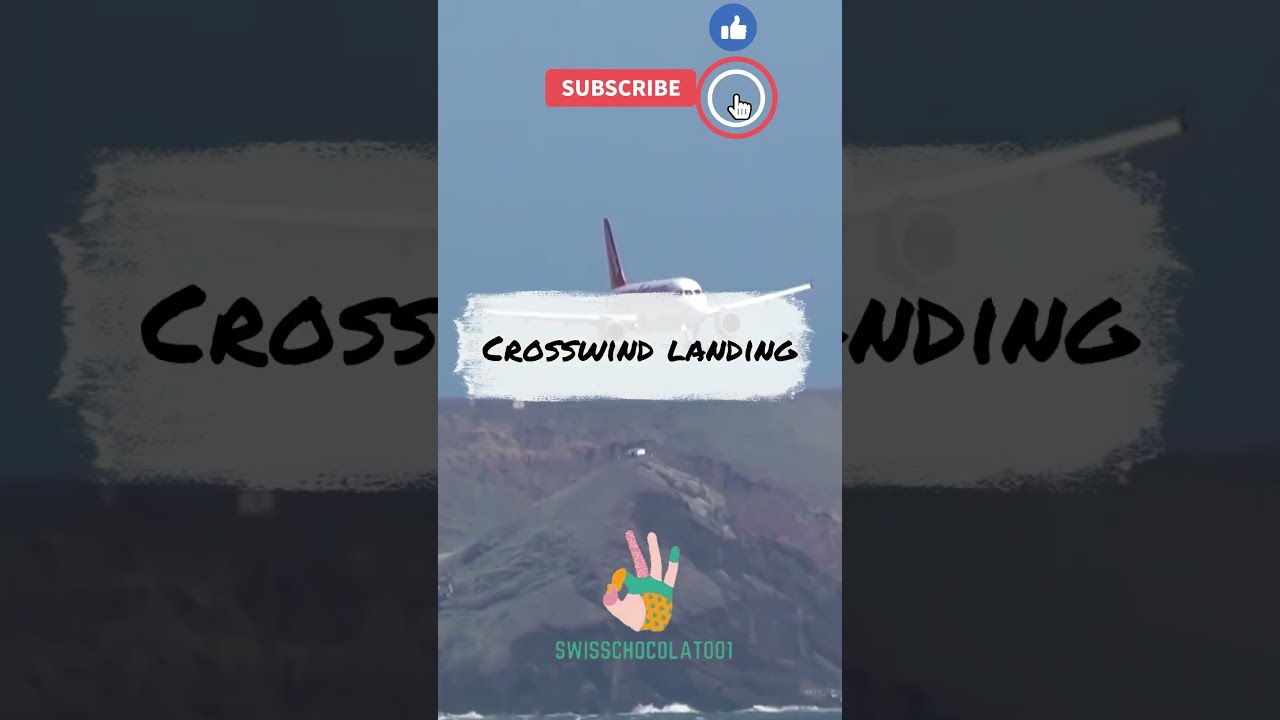 crosswind landing #19 [Extreme Crosswind landing] airplane take off and landing