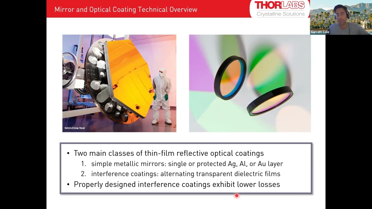 2021 May OSSC Monthly Meeting: Thorlabs Crystalline Solutions - Garrett Cole
