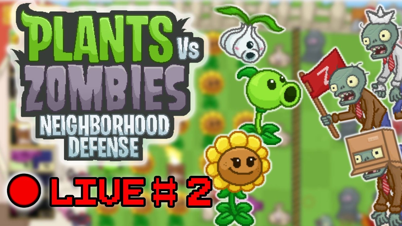 Back for some more streams! | PvZ Neighborhood Defense #2. #plantsvszombies #pvz