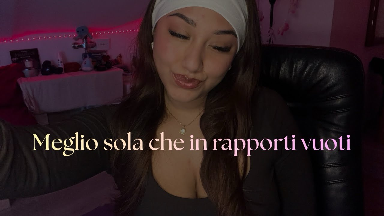 Ho smesso di accontentarmi
