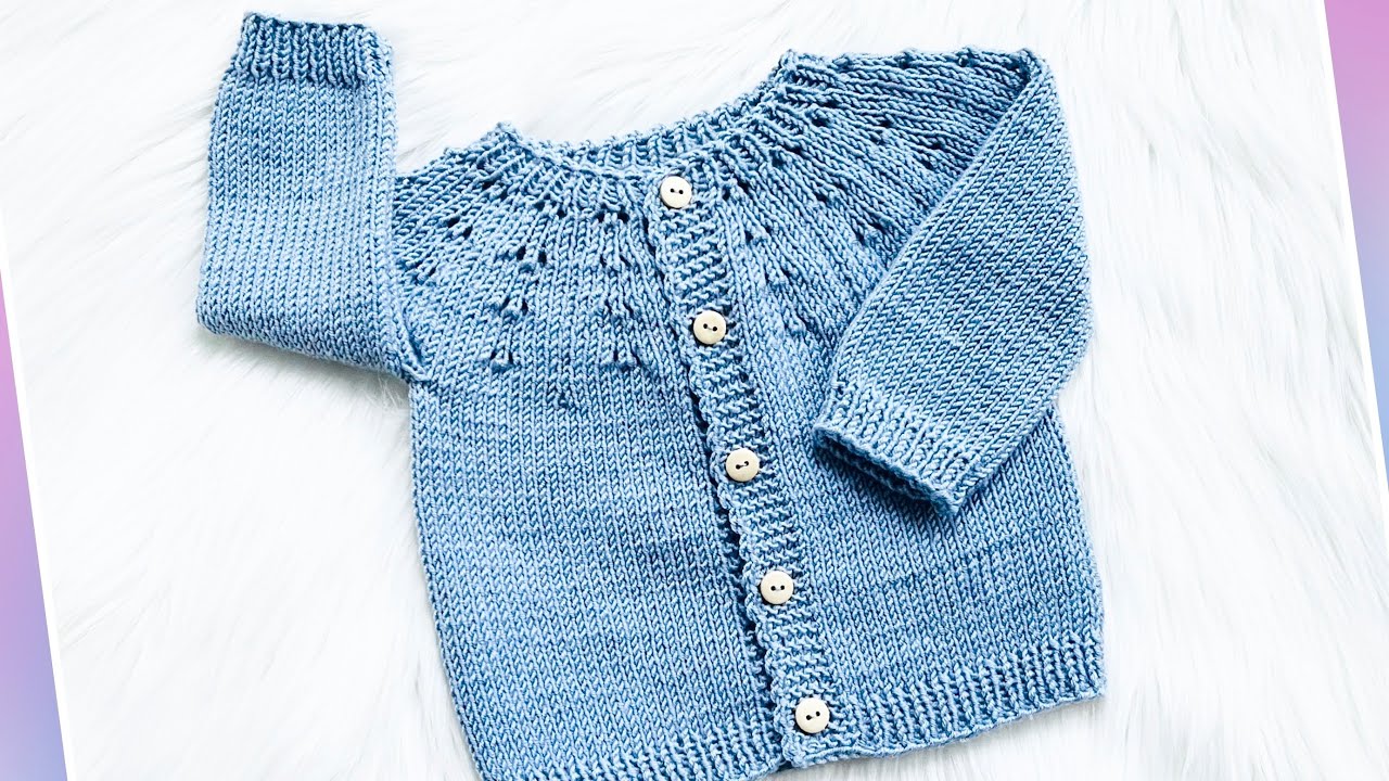 Te Encantara 💕Teje Chaquetita o Cardigan Max Fácil y Rápido Nuevo Patrón con Dos Agujas Paso a Paso