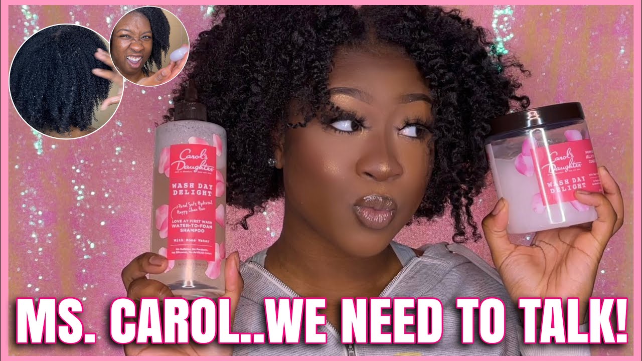 I TRIED CAROL'S DAUGHTER FOR THE FIRST TIME ON 4C HAIR | NEW ROSE WATER WASH DAY DELIGHT REVIEW/DEMO