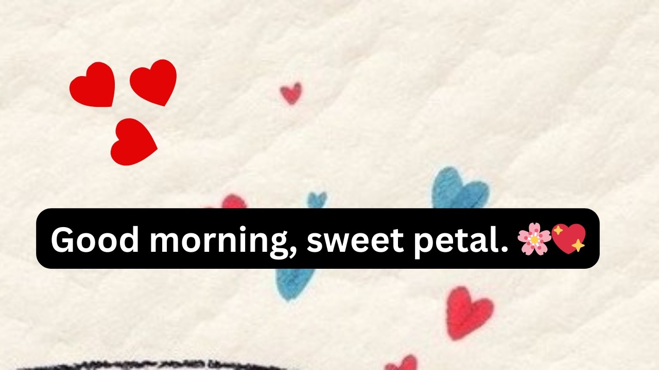Romantic Morning Messages / Good morning, sweet petal 🌸💖