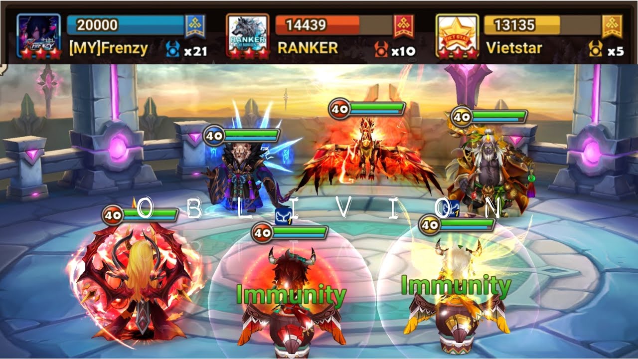 3 turns oblivion, why not?!! G3 Siege: MY Frenzy vs RANKER vs Vietstar