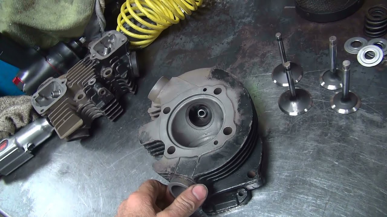 #102 1981 xl sportster cylinder head rebuild valve job 1000cc xlch ironhead harley by tatro machine