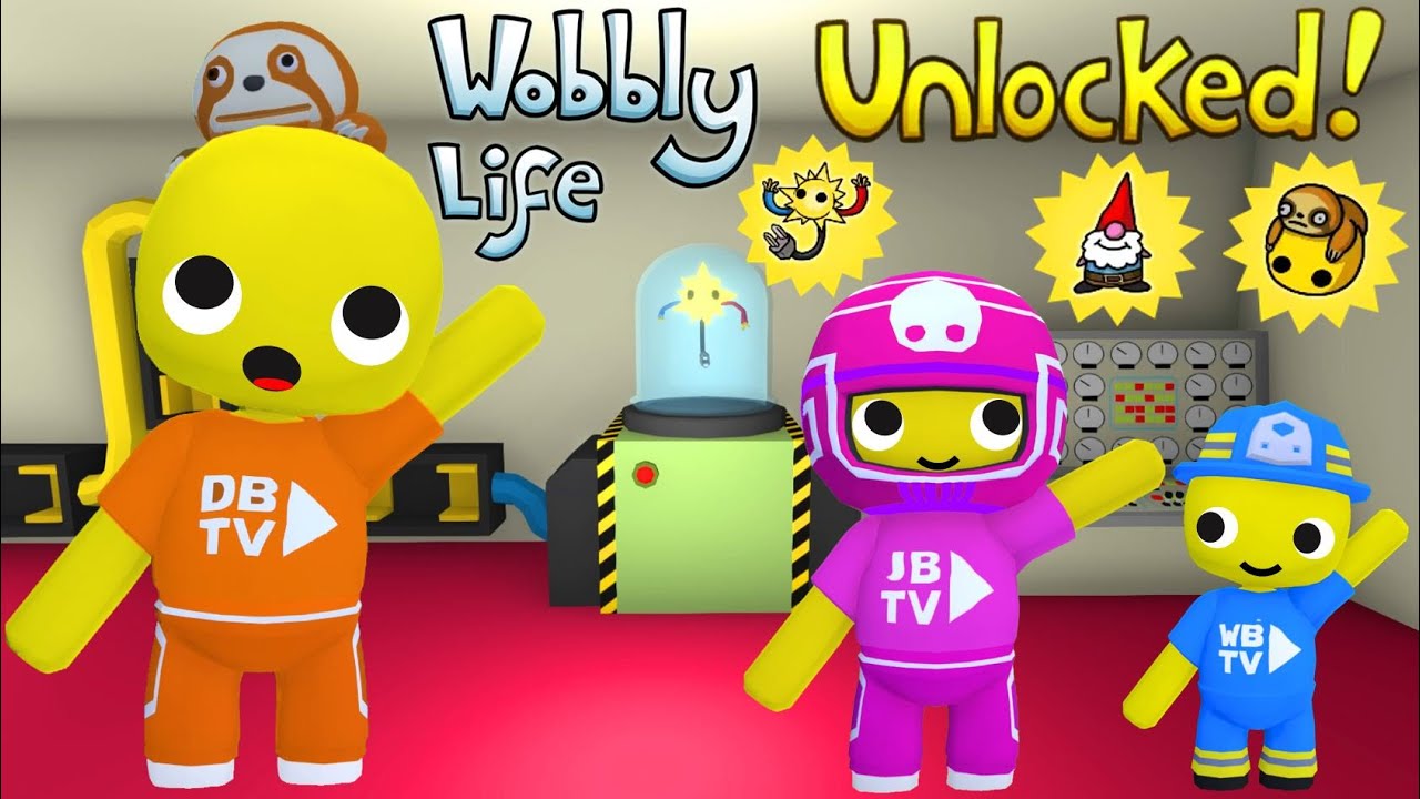 WE UNLOCKED THE OUTLET MONSTER PET, GNOME PET & SLOTH HAT IN WOBBLY LIFE 0.7.7.1 👀