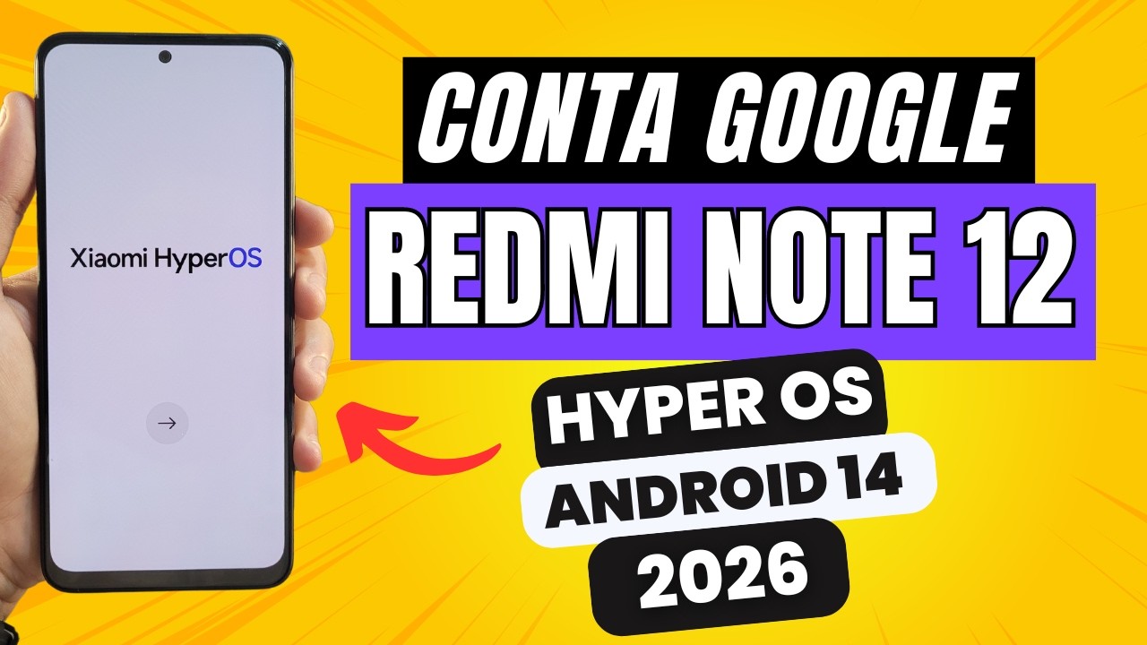 REMOVER CONTA GOOGLE REDMI NOTE 12 ATUALIZADO 2024 HYPER OS ANDROID 14 SEM PC SEM TALKBACK