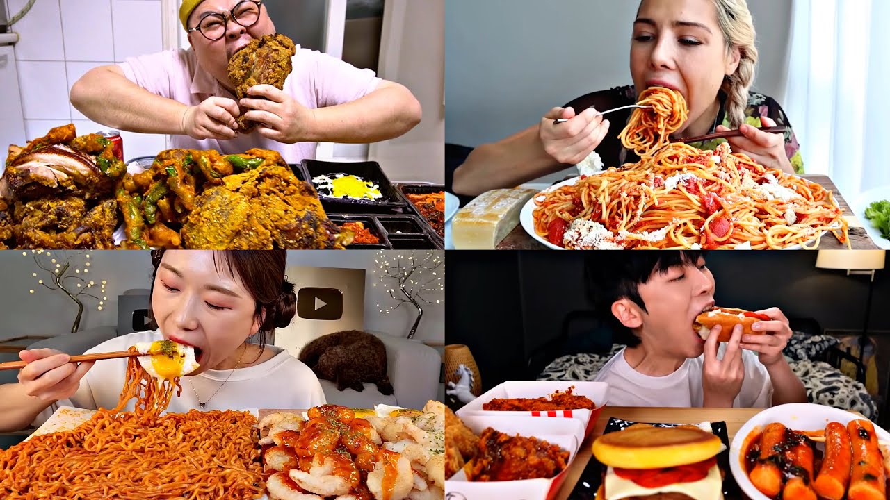 Mukbangers Hunger Game😱| SUPER HUNGRY MUKBANG