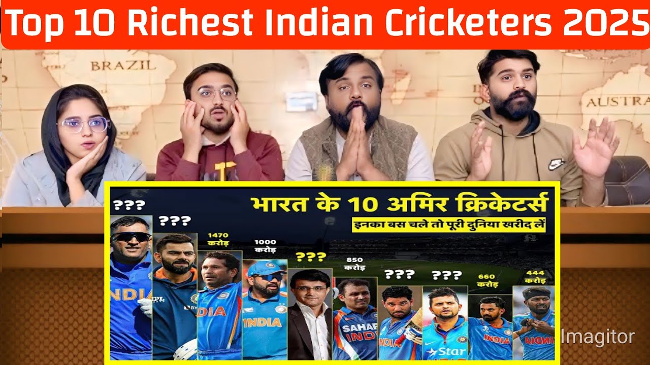 Top 10 Richest Indian Cricketers 2025 | भारत के 10 सबसे अमीर क्रिकेटर | MS Dhoni, Virat Kohli, Rohit