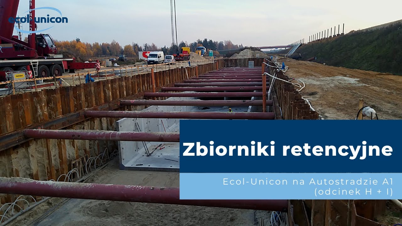 Zbiorniki retencyjne Ecol-Unicon na Autostradzie A1 (odcinek H + I)