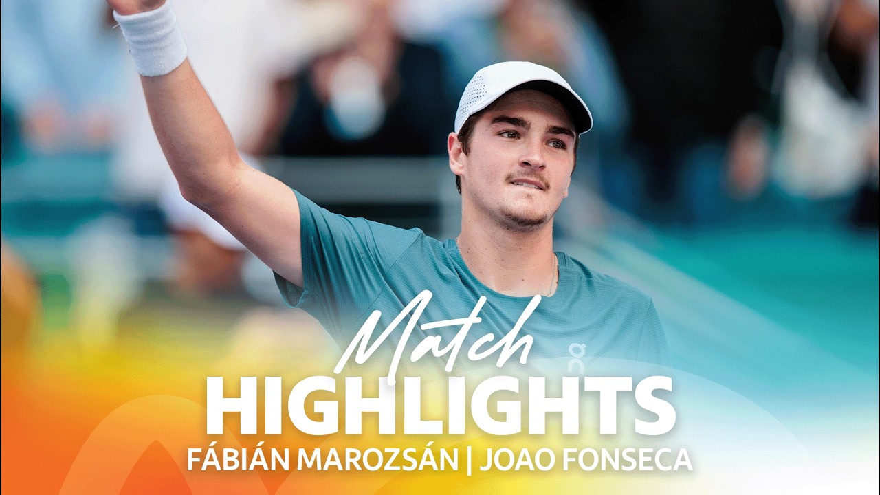 J. Fonseca vs. F. Marozsan Match Highlights | 2026 Miami Open