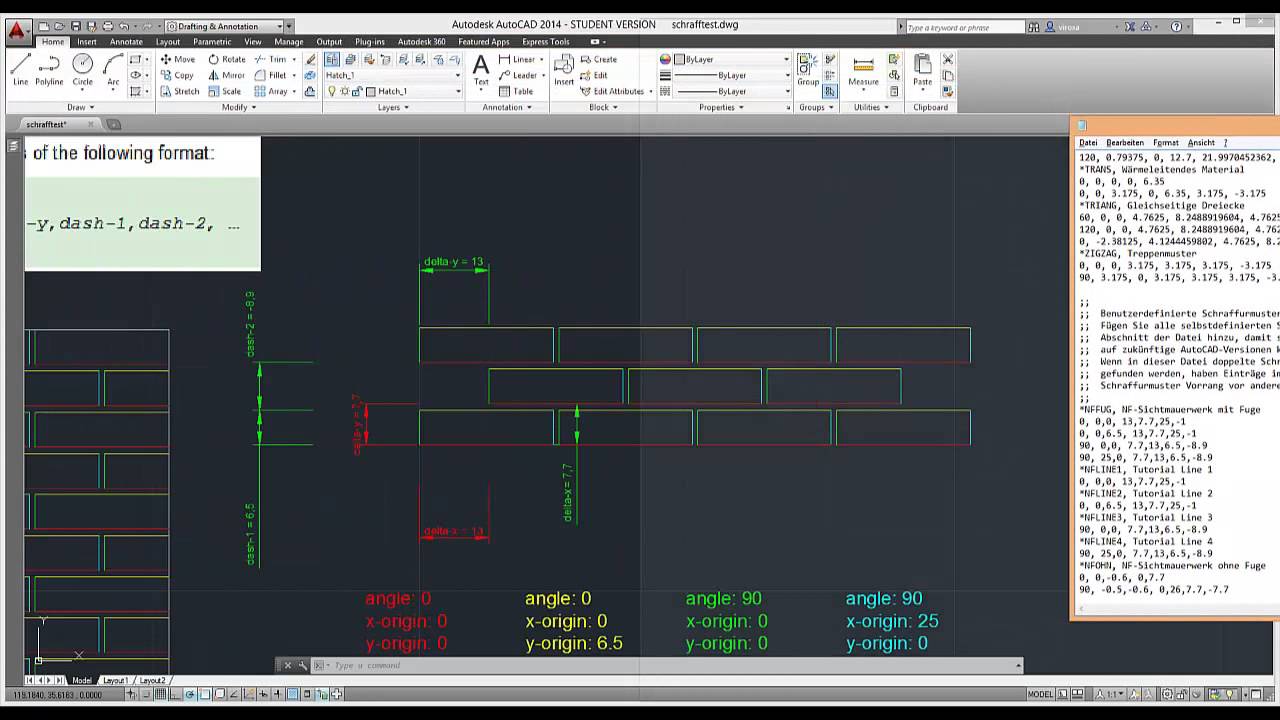 AutoCAD Customization - Create Your Own Hatch Patterns