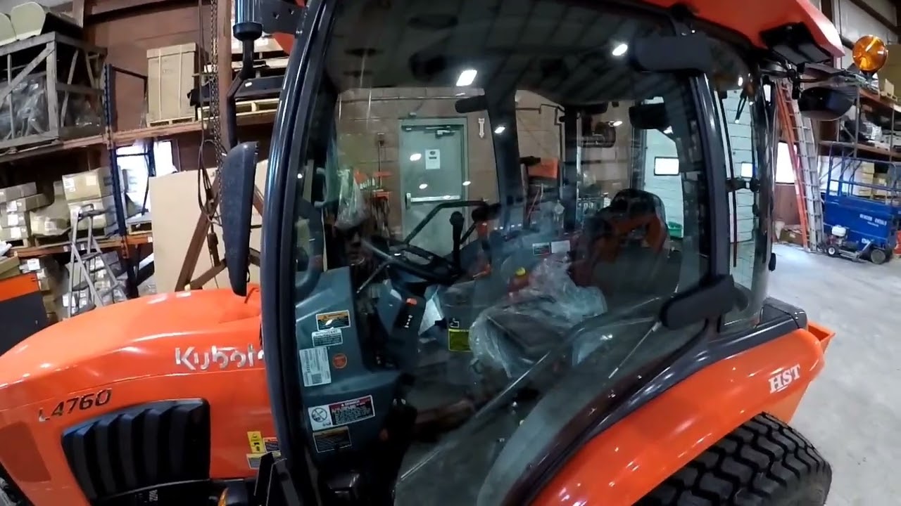 Kubota L4760  switching over to the snowblower and back
