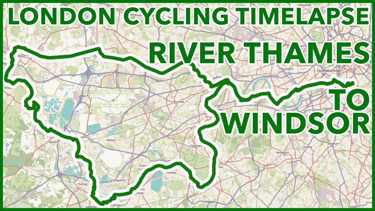 River Thames to Windsor - London Cycling Timelapse