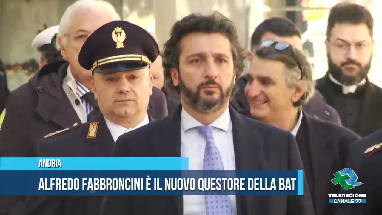 ANDRIA Alfredo Fabbroncini è il nuovo Questore della BAT